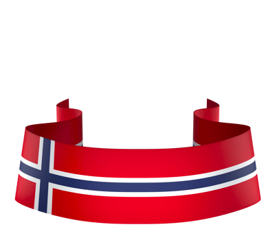Norway flag element design national independence day banner ribbon png