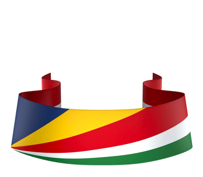 Seychelles flag element design national independence day banner ribbon png