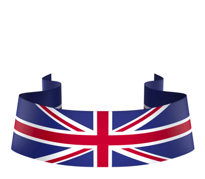 United Kingdom flag element design national independence day banner ribbon png