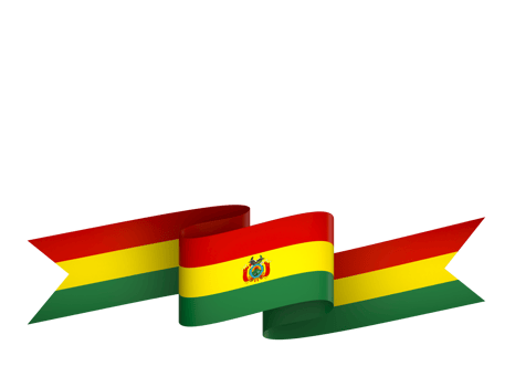 Bolivia flag element design national independence day banner ribbon png
