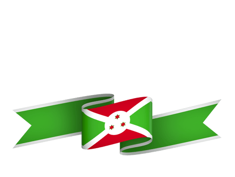 Burundi flag element design national independence day banner ribbon png