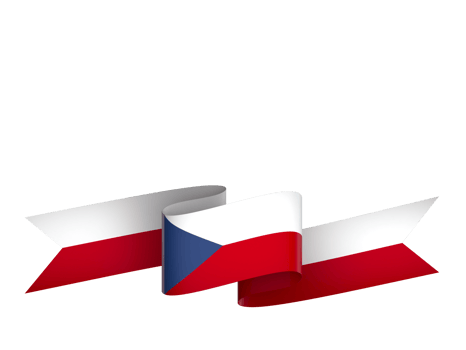 Czech Republic flag element design national independence day banner ribbon png