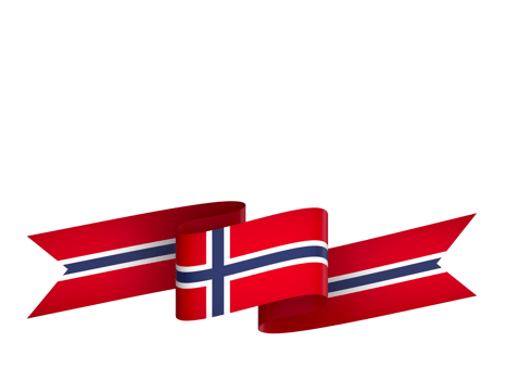 Norway flag element design national independence day banner ribbon png