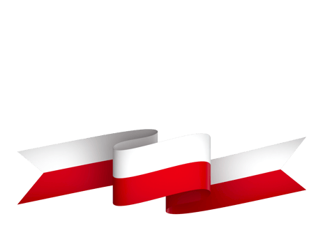 Poland flag element design national independence day banner ribbon png