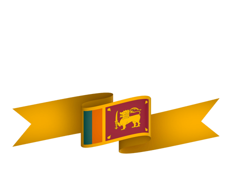 Sri Lanka flag element design national independence day banner ribbon png