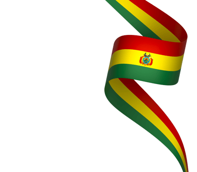 Bolivia flag element design national independence day banner ribbon png