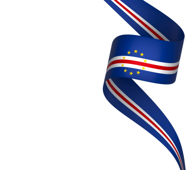 Cabo Verde flag element design national independence day banner ribbon png