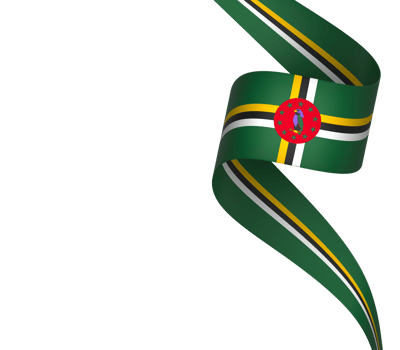 Dominica flag element design national independence day banner ribbon png