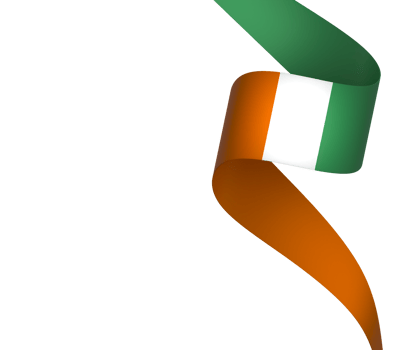Ivory Coast flag element design national independence day banner ribbon png