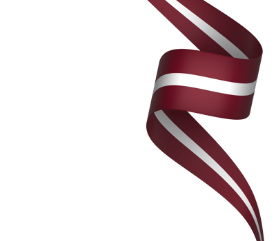 Latvia flag element design national independence day banner ribbon png