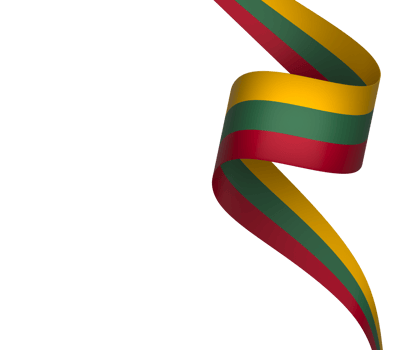 Lithuania flag element design national independence day banner ribbon png
