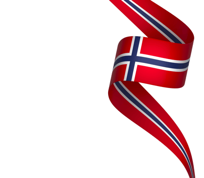 Norway flag element design national independence day banner ribbon png