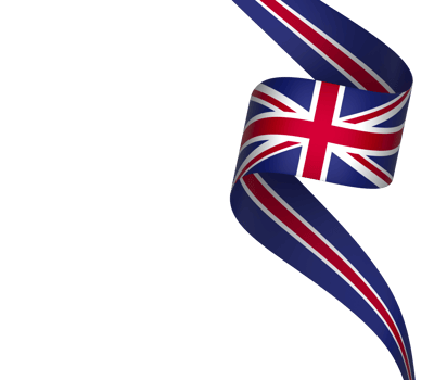 United Kingdom flag element design national independence day banner ribbon png