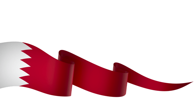 Bahrain flag element design national independence day banner ribbon png