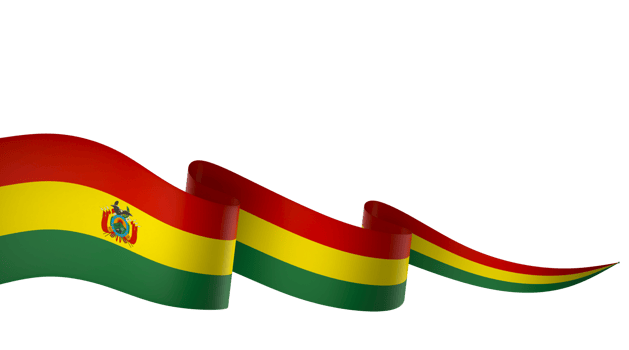 Bolivia flag element design national independence day banner ribbon png