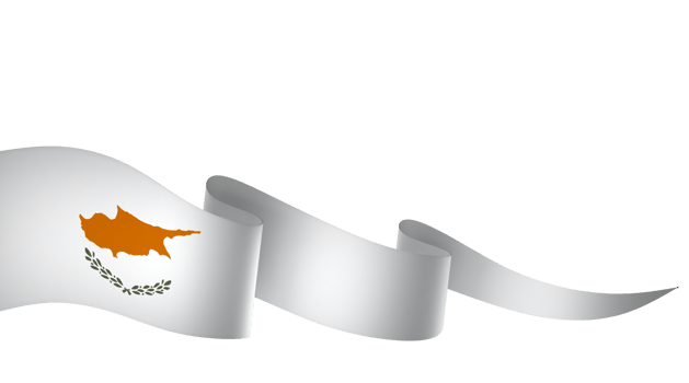 Cyprus flag element design national independence day banner ribbon png