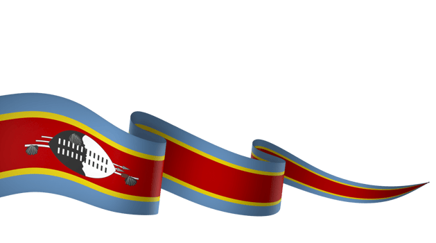 Eswatini flag element design national independence day banner ribbon png