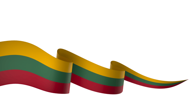 Lithuania flag element design national independence day banner ribbon png