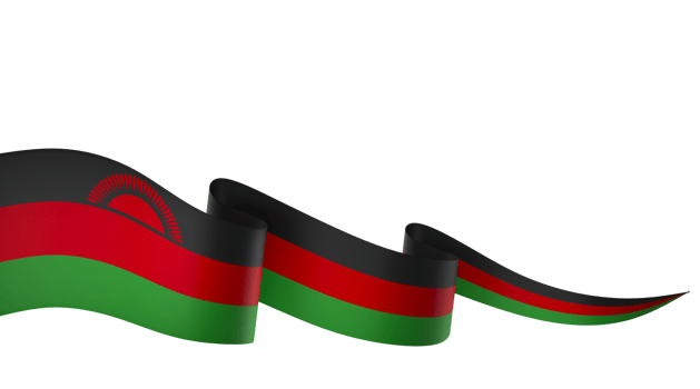 Malawi flag element design national independence day banner ribbon png