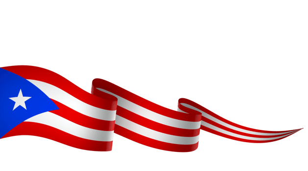 Puerto Rico flag element design national independence day banner ribbon png