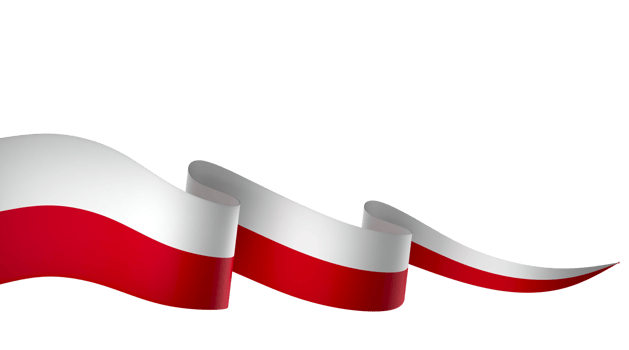 Poland flag element design national independence day banner ribbon png