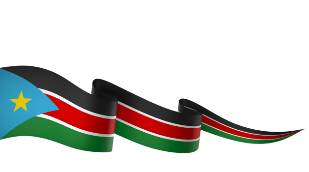 South Sudan flag element design national independence day banner ribbon png