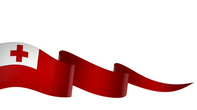 Tonga flag element design national independence day banner ribbon png