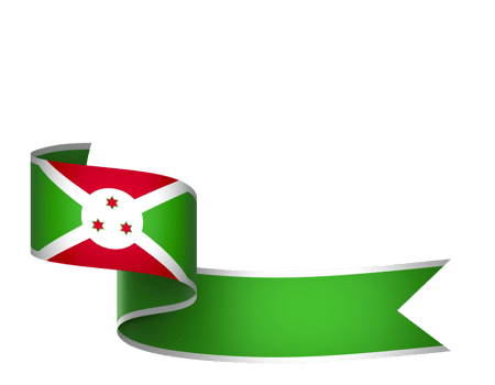 Burundi flag element design national independence day banner ribbon png