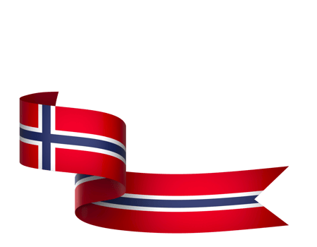 Norway flag element design national independence day banner ribbon png