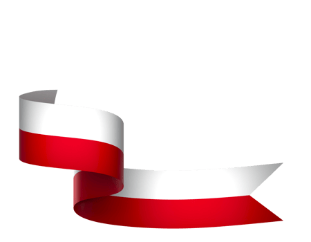 Poland flag element design national independence day banner ribbon png