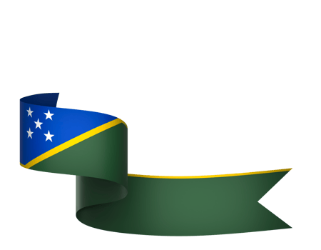 Solomon Islands flag element design national independence day banner ribbon png