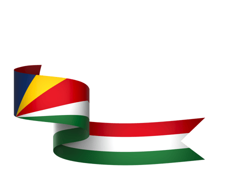 Seychelles flag element design national independence day banner ribbon png
