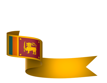 Sri Lanka flag element design national independence day banner ribbon png