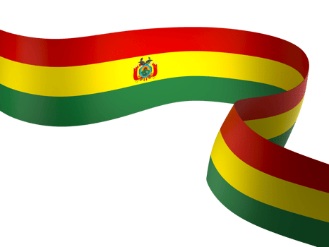 Bolivia flag element design national independence day banner ribbon png