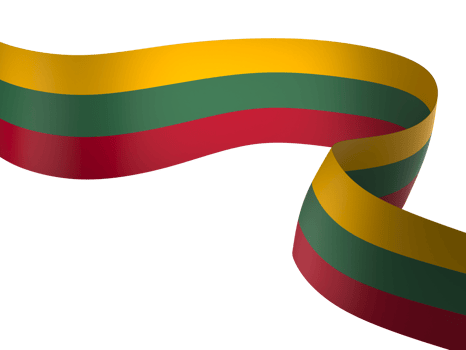 Lithuania flag element design national independence day banner ribbon png