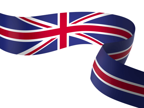 United Kingdom flag element design national independence day banner ribbon png