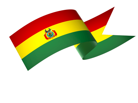 Bolivia flag element design national independence day banner ribbon png