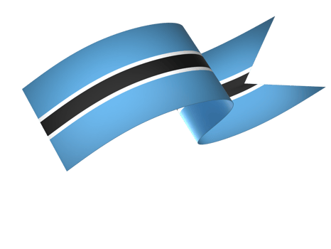 Botswana flag element design national independence day banner ribbon png
