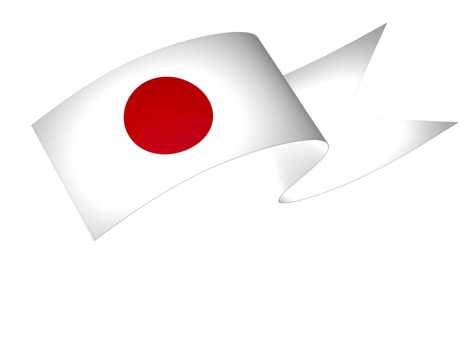 Japan flag element design national independence day banner ribbon png
