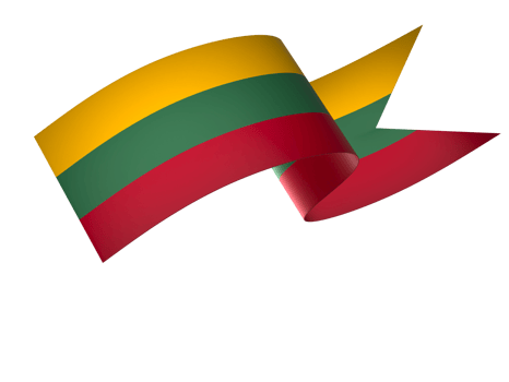 Lithuania flag element design national independence day banner ribbon png