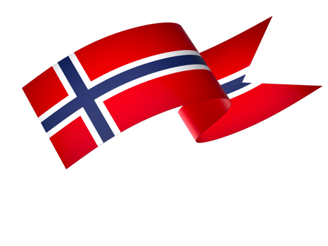 Norway flag element design national independence day banner ribbon png