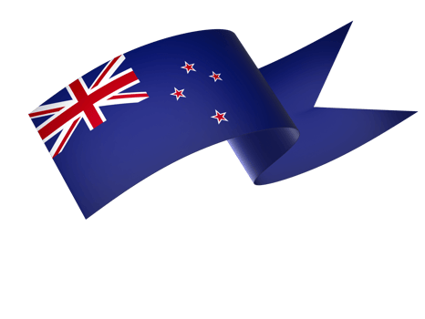 New Zealand flag element design national independence day banner ribbon png