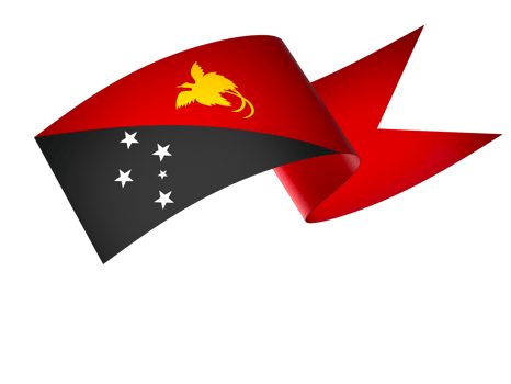 Papua New Guinea flag element design national independence day banner ribbon png