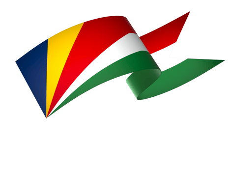 Seychelles flag element design national independence day banner ribbon png