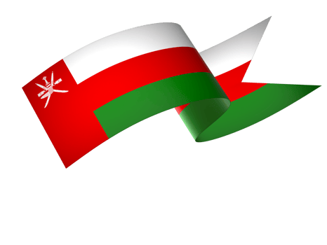 Oman flag element design national independence day banner ribbon png