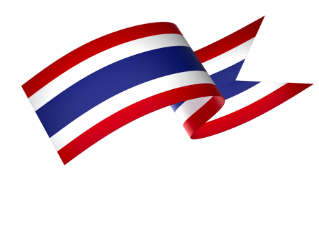 Thailand flag element design national independence day banner ribbon png
