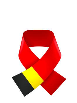 Belgium flag element design national independence day banner ribbon png