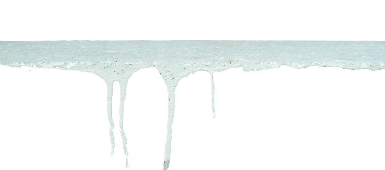 white paint melted isolated element png
