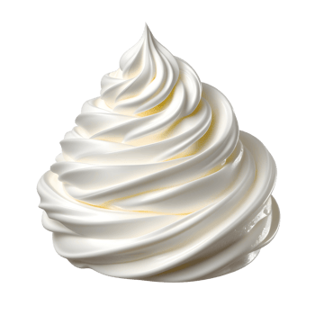 AI generated Whipped cream isolated png