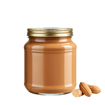 AI generated Jar of peanut butter isolated png